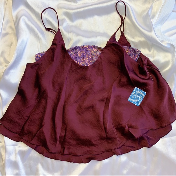 Free People Turn It On Cami In Vetiver Bloom Sz M - Picture 6 of 14